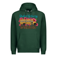 Sports Green student delivery specialist school bus Premium Hoodie - Artiststas