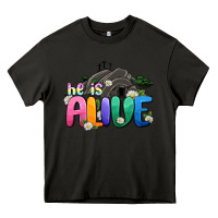 Asphalt Easter Day He is alive Heavy Core Tee - OliviaCreatesArt