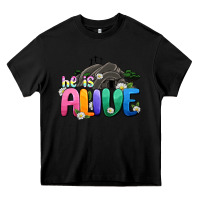 Black Easter Day He is alive Heavy Core Tee - OliviaCreatesArt