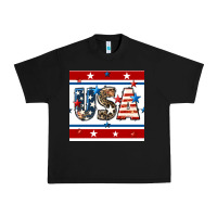 Black 4th of july usa seamless pattern Urban Heavy Tee - BundleAndBundleShop