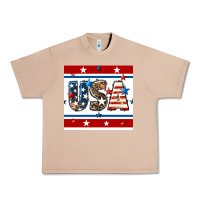 Burro 4th of july usa seamless pattern Urban Heavy Tee - BundleAndBundleShop