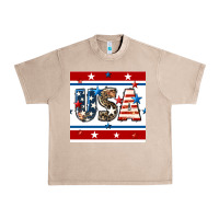 French Oak 4th of july usa seamless pattern Urban Heavy Tee - BundleAndBundleShop