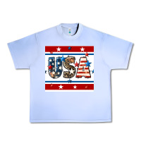 Grape Ice 4th of july usa seamless pattern Urban Heavy Tee - BundleAndBundleShop