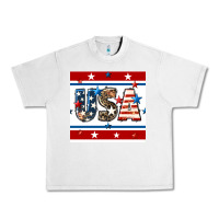 Lunar Rock 4th of july usa seamless pattern Urban Heavy Tee - BundleAndBundleShop