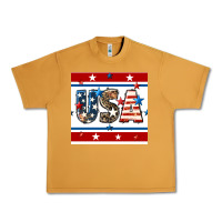 Peanut Butter 4th of july usa seamless pattern Urban Heavy Tee - BundleAndBundleShop