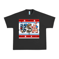 Pigment Black 4th of july usa seamless pattern Urban Heavy Tee - BundleAndBundleShop