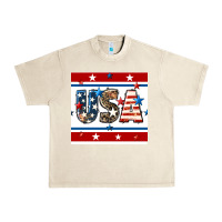 Sandshell 4th of july usa seamless pattern Urban Heavy Tee - BundleAndBundleShop