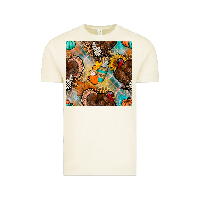 Thanksgiving Turkey Seamless Pattern Vintage Tee by BundleAndBundleShop | Teevron