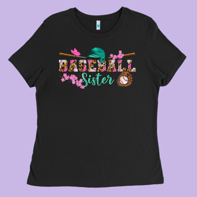 Baseball Sister Ladies Tee Designed By Bundleandbundleshop