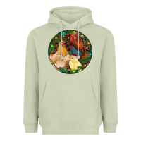 Matcha Christmas Chick Family Heavyweight Hoodie - RanaPortraitStore