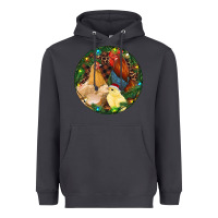 Smoke Christmas Chick Family Heavyweight Hoodie - RanaPortraitStore