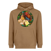 Toasted Coconut Christmas Chick Family Heavyweight Hoodie - RanaPortraitStore