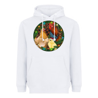 White Christmas Chick Family Heavyweight Hoodie - RanaPortraitStore