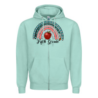 Seafoam fifth grade rainbow Zipper Hoodie - RanaPortraitStore