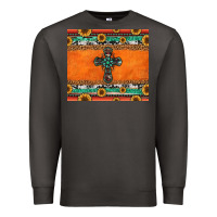 Smoke sunflowers cross aztec pattern Premium Sweatshirt - Jasminsmagicworld