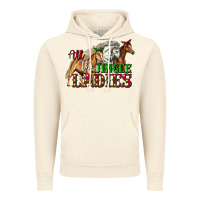 Vintage Artic all the jingle ladies christmas horses Vintage Hoodie - LillyAllenDesigns