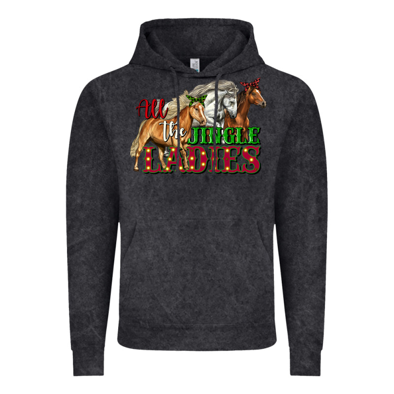 All The Jingle Ladies Christmas Horses Vintage Hoodie by LillyAllenDesigns | Teevron