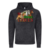 Vintage Black all the jingle ladies christmas horses Vintage Hoodie - LillyAllenDesigns
