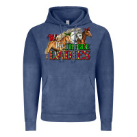 Vintage Denim all the jingle ladies christmas horses Vintage Hoodie - LillyAllenDesigns