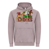 Vintage Zinc all the jingle ladies christmas horses Vintage Hoodie - LillyAllenDesigns