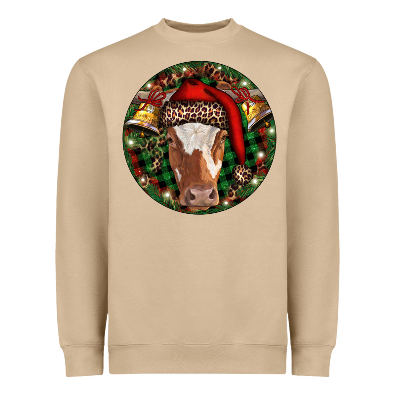 Longhorn Cow Christmas Heavyweight Sweatshirt by RanaPortraitStore | Teevron