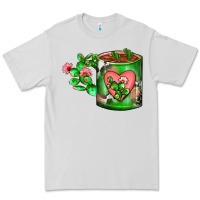 Dove Grey Cactus Coffee cup Premium Tee - FaDigitalArtStudio