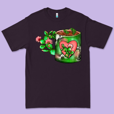 Cactus Coffee Cup Premium Tee Designed By Fadigitalartstudio