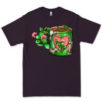 Plum Cactus Coffee cup Premium Tee - FaDigitalArtStudio