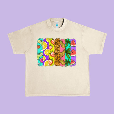 Summer Brushstroke Urban Heavy Tee Designed By Jasminsmagicworld