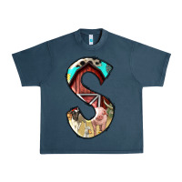 Midnight Navy farm life alphabet lowercase letters s Urban Heavy Tee - BundleAndBundleShop