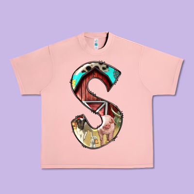 Farm Life Alphabet Lowercase Letters S Urban Heavy Tee Designed By Bundleandbundleshop