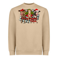 Merry Christmas Y'all Heifers Heavyweight Sweatshirt | Teevron
