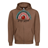 Chestnut first grade rainbow Zipper Hoodie - RanaPortraitStore