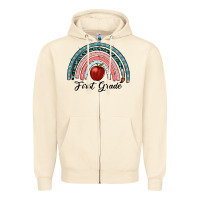 First Grade Rainbow Zipper Hoodie | Teevron