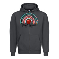 Smoke first grade rainbow Zipper Hoodie - RanaPortraitStore