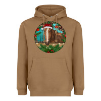 Toasted Coconut Brown Horse Christmas Heavyweight Hoodie - RanaPortraitStore