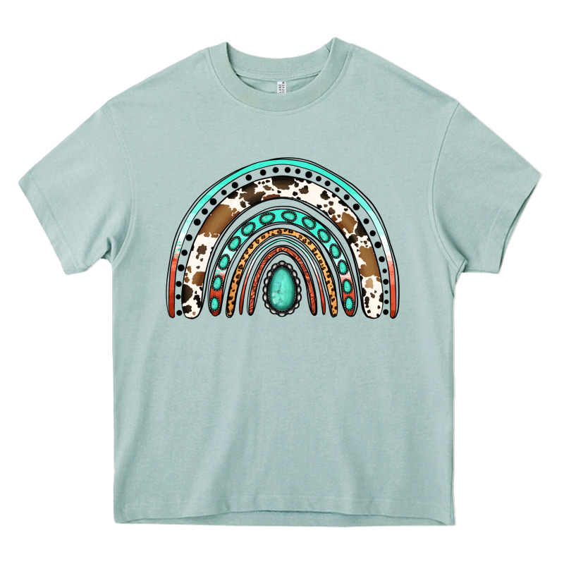 Blessed Western Rainbow Heavy Core Tee by Jasminsmagicworld | Teevron