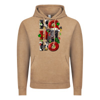 Vintage Coffee Christmas ho ho ho black angus Vintage Hoodie - LillyAllenDesigns