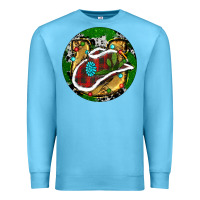 Ocean Blue Cowboy Christmas Premium Sweatshirt - RanaPortraitStore