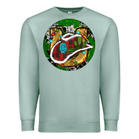 Seafoam Cowboy Christmas Premium Sweatshirt - RanaPortraitStore