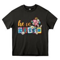 Asphalt Easter Day He is risen Heavy Core Tee - OliviaCreatesArt