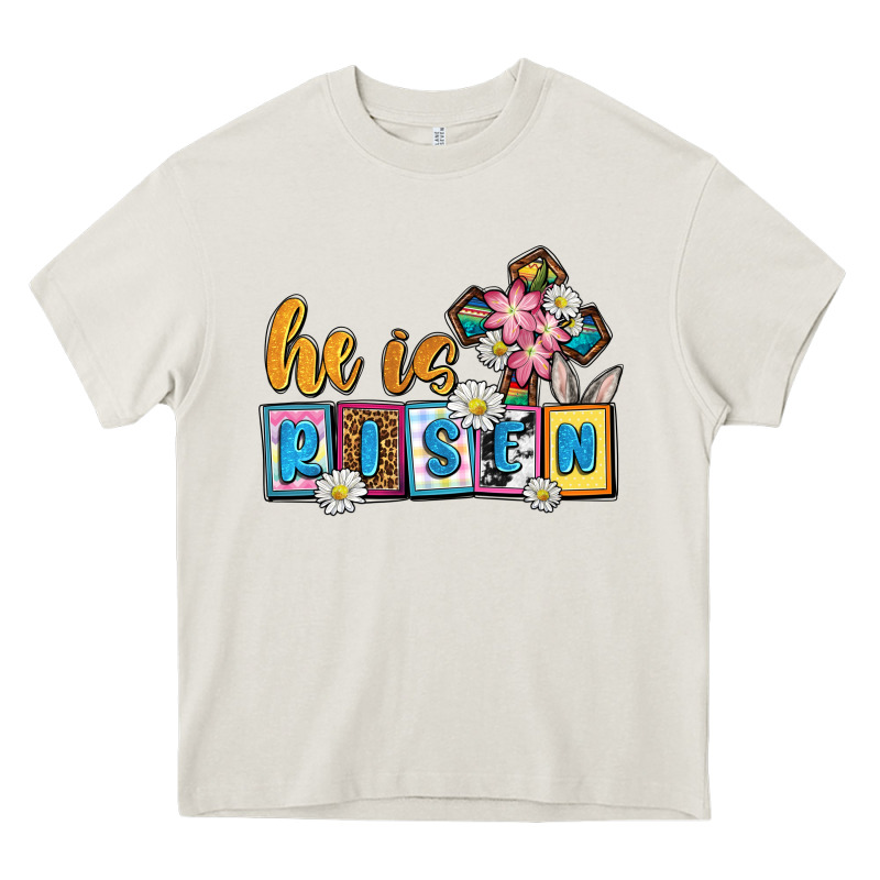 Easter Day He Is Risen Heavy Core Tee by OliviaCreatesArt | Teevron