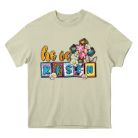 Mossy Easter Day He is risen Heavy Core Tee - OliviaCreatesArt