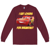 Burgundy movie cartoon cars Long Sleeve Tee - DesigneFamous