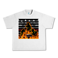 Lunar Rock american firefighters seamless pattern Urban Heavy Tee - BundleAndBundleShop