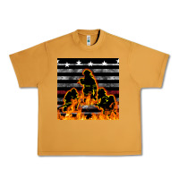 Peanut Butter american firefighters seamless pattern Urban Heavy Tee - BundleAndBundleShop