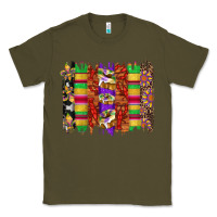 Army Green mardi gras cake fleur de lis crawfish brushstrokes Classic Tee - Artiststas