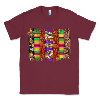Burgundy mardi gras cake fleur de lis crawfish brushstrokes Classic Tee - Artiststas