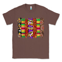Chestnut mardi gras cake fleur de lis crawfish brushstrokes Classic Tee - Artiststas