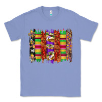 Colony Blue mardi gras cake fleur de lis crawfish brushstrokes Classic Tee - Artiststas